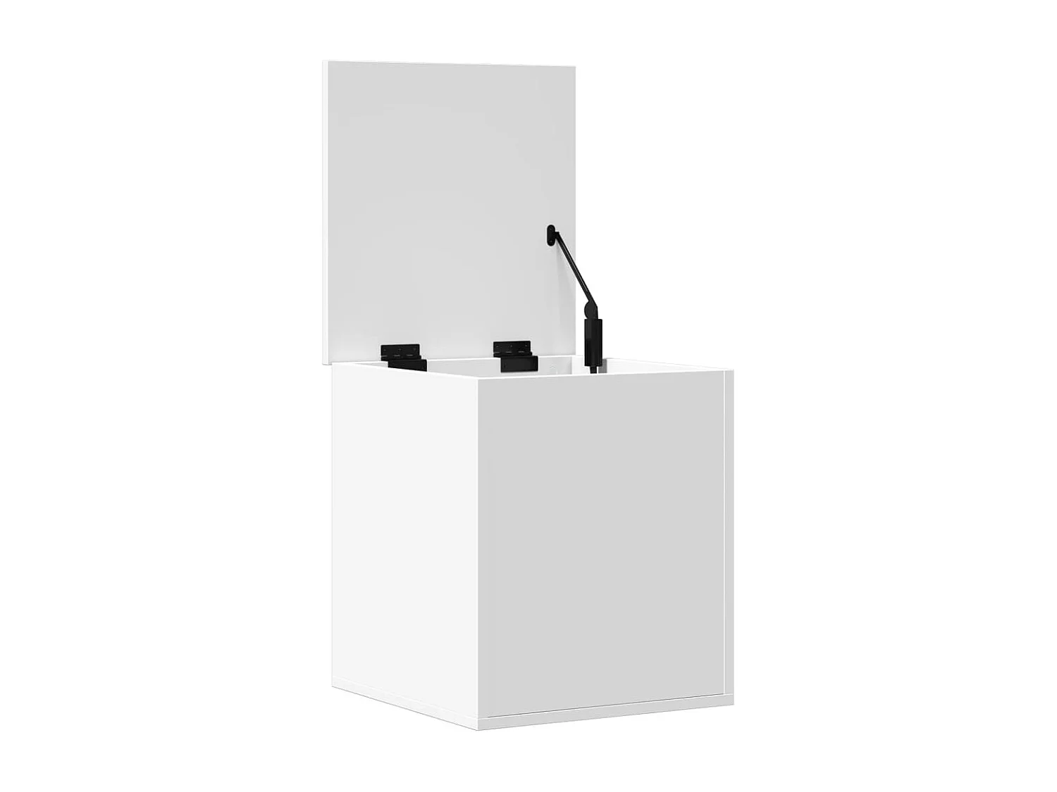 Boîte de rangement blanc 40x42x46 cm bois d'ingénierie