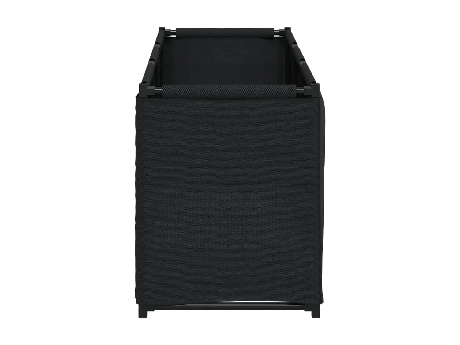 Boîte de rangement noir 105x34,5x45 cm tissu