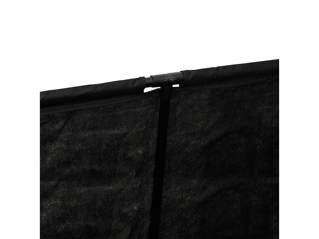 Boîte de rangement noir 105x34,5x45 cm tissu
