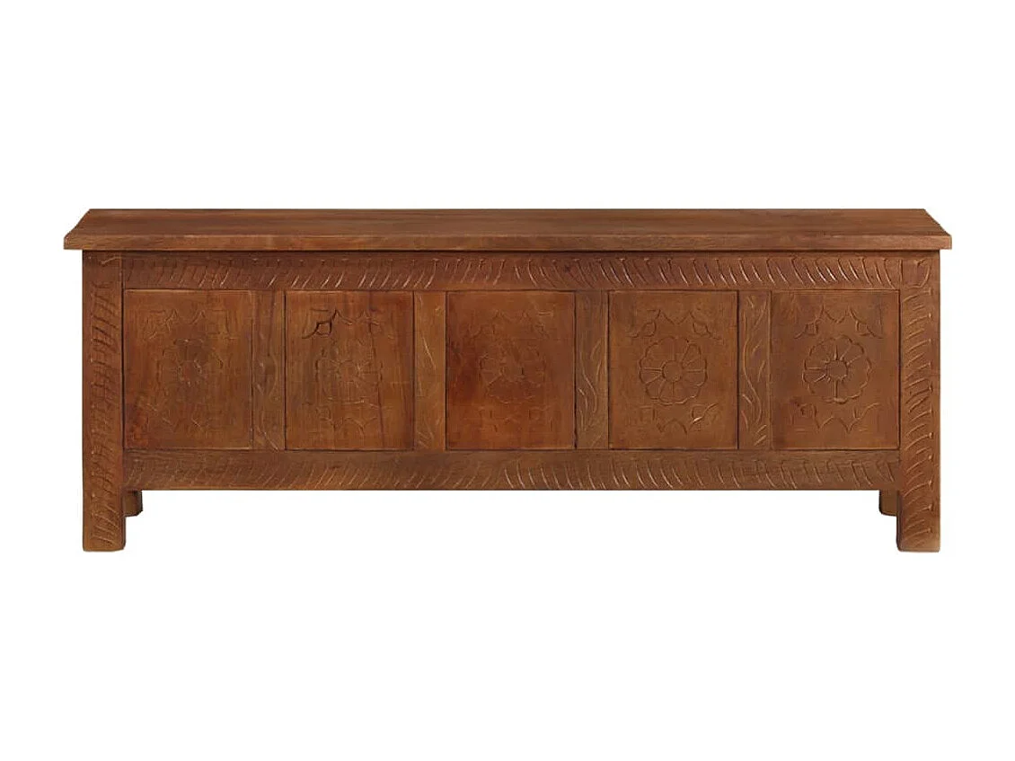 Boîte de rangement 110x30x40 cm Bois de manguier solide