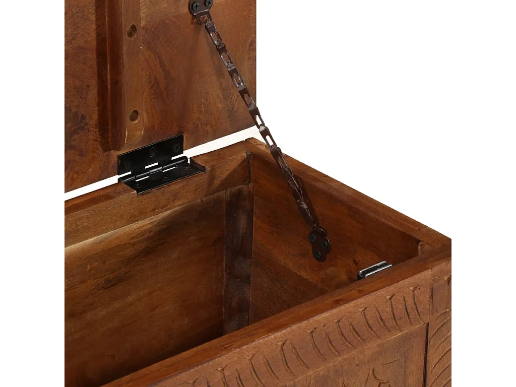 Boîte de rangement 110x30x40 cm Bois de manguier solide