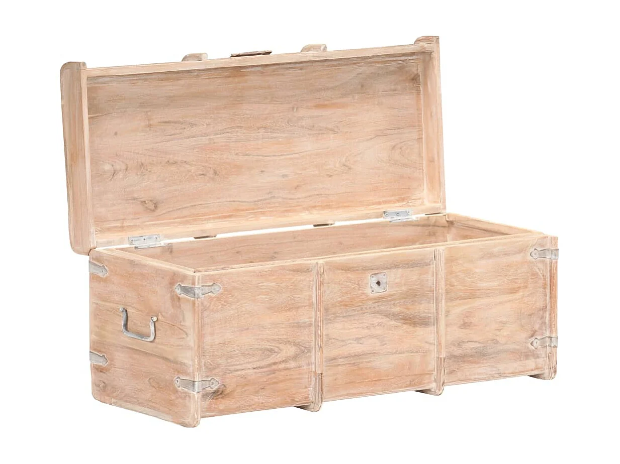 Cómoda de almacenaje 90x40x40 cm madera maciza de acacia