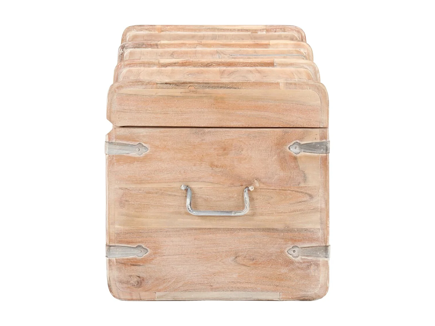 Cómoda de almacenaje 90x40x40 cm madera maciza de acacia