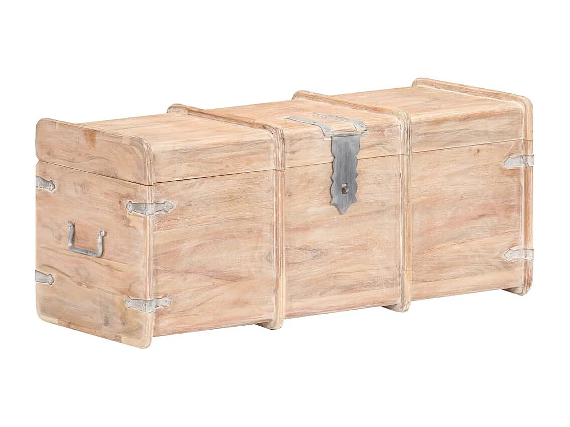 Cómoda de almacenaje 90x40x40 cm madera maciza de acacia