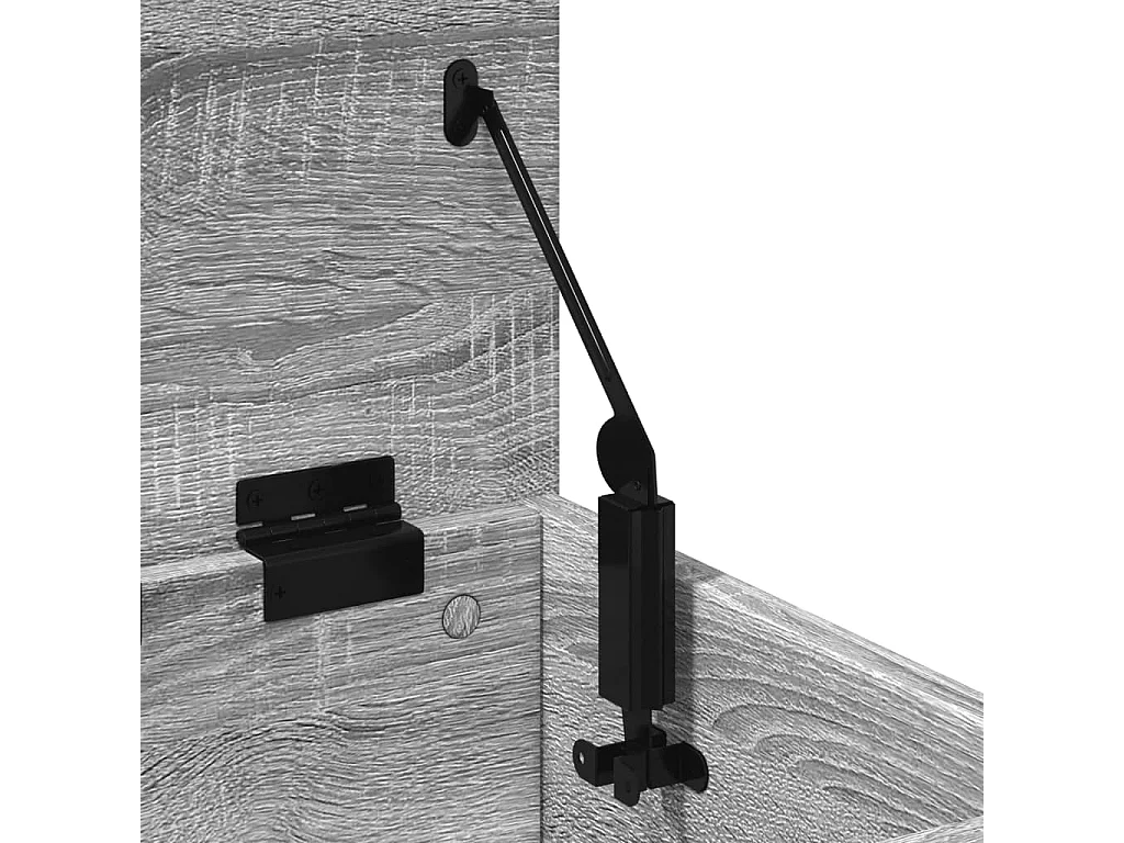Sonoma graue Aufbewahrungsbox 30x35x35 cm aus Holzwerkstoff