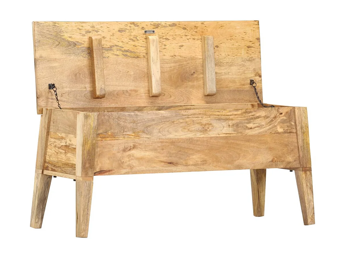 Boîte de rangement 99x35x48 cm Bois de manguier solide