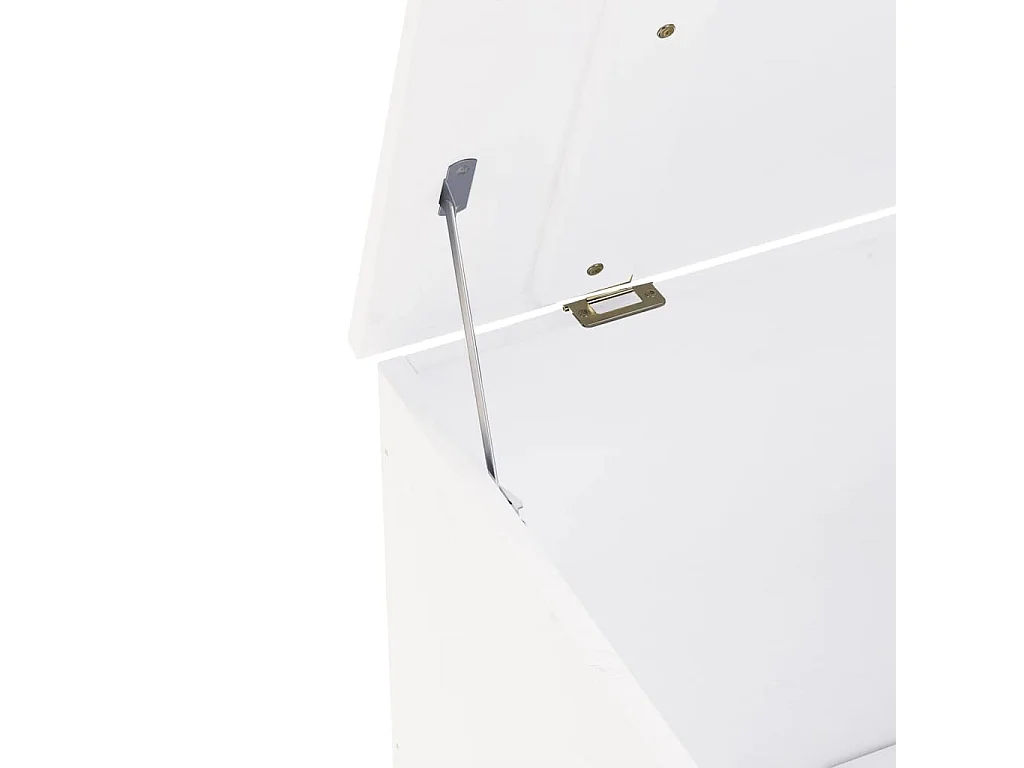 Caixa de arrumação com tampa RANA madeira maciça de pinho branco