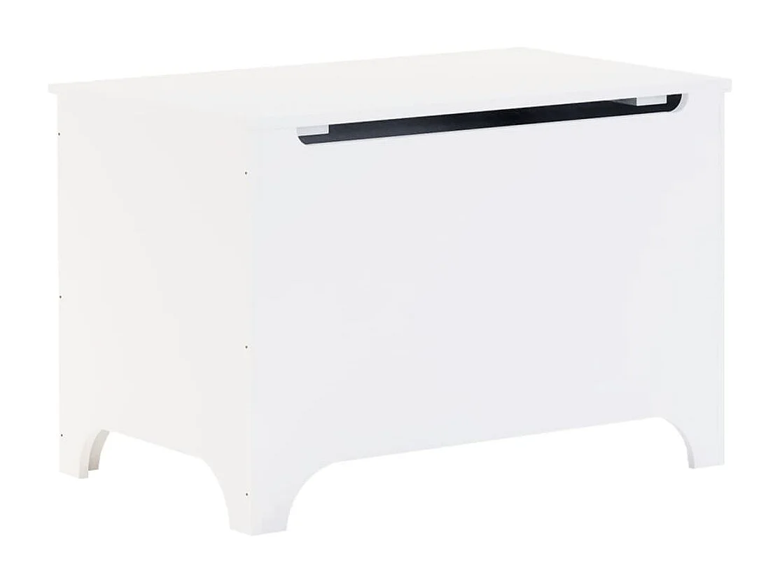 Boîte de rangement avec couvercle RANA blanc bois massif de pin