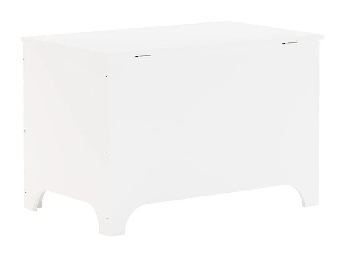 Boîte de rangement avec couvercle RANA blanc bois massif de pin