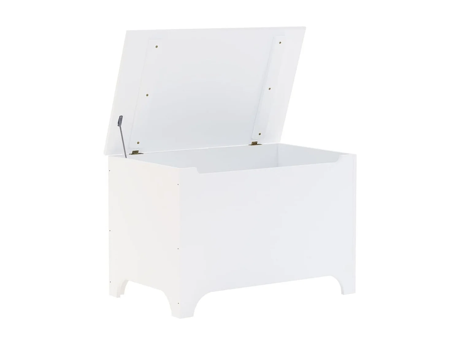 Boîte de rangement avec couvercle RANA blanc bois massif de pin