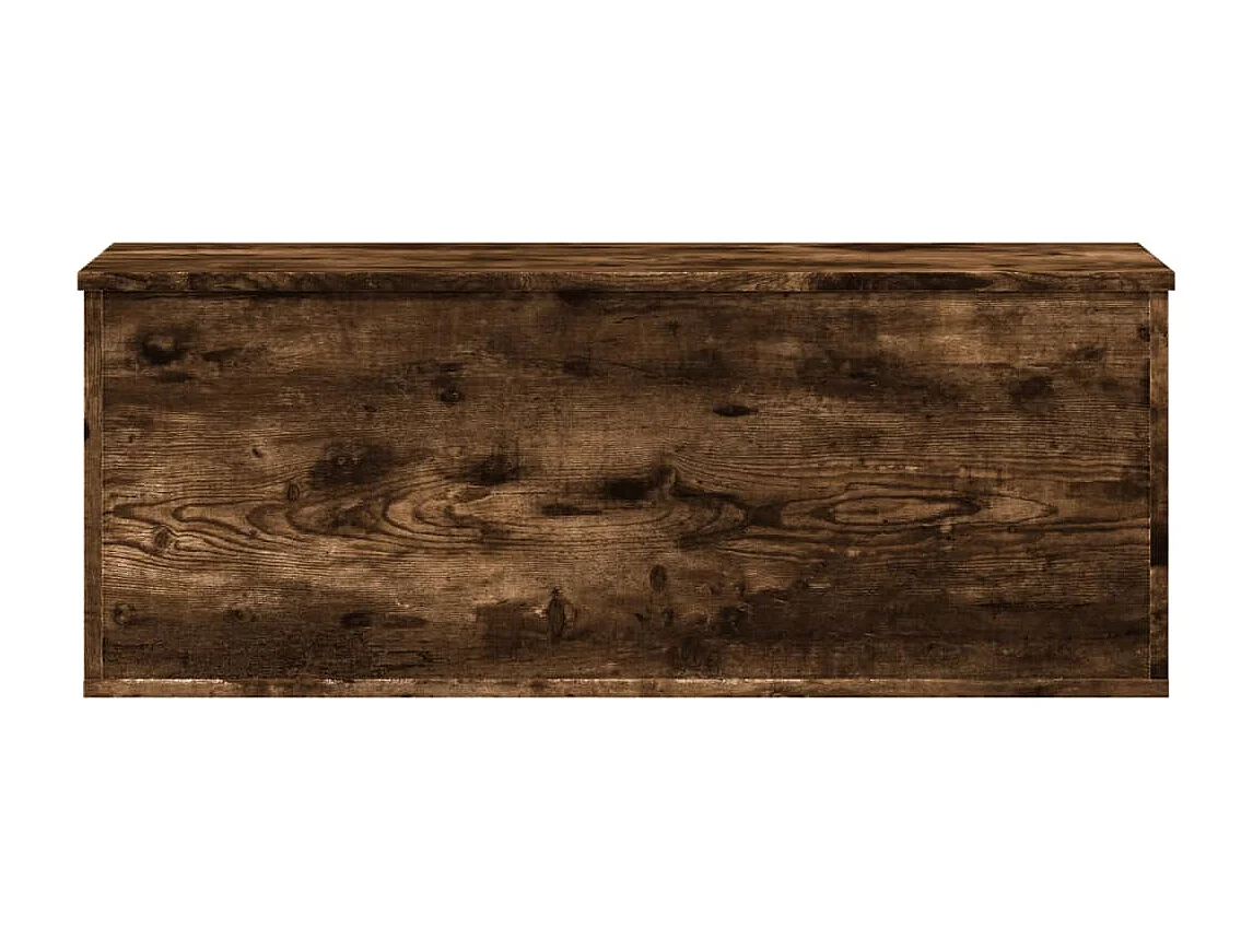 Aufbewahrungsbox aus geräucherter Eiche, 90 x 35 x 35 cm, Holzwerkstoff