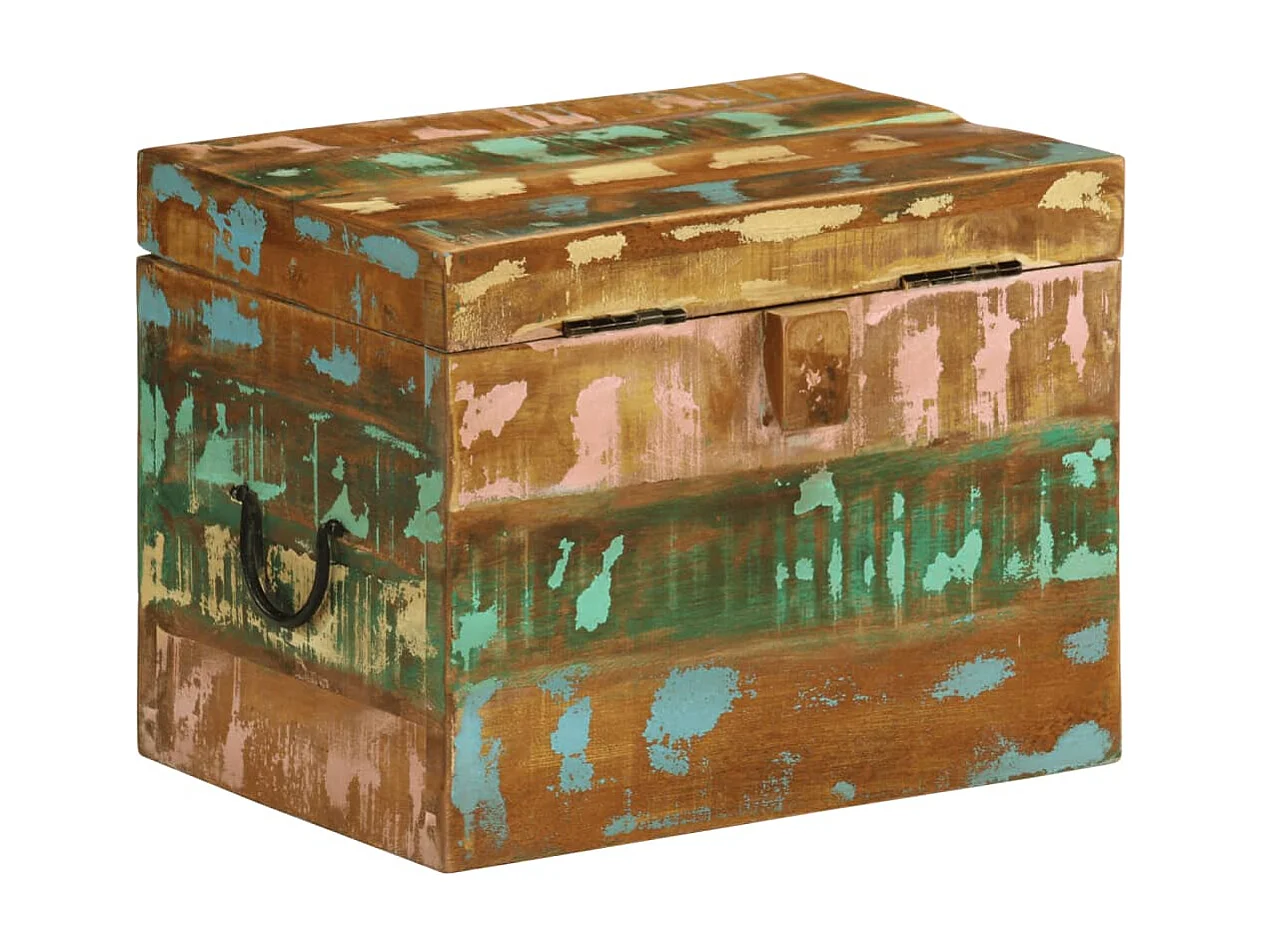 Cajas de almacenamiento Madera maciza recuperada