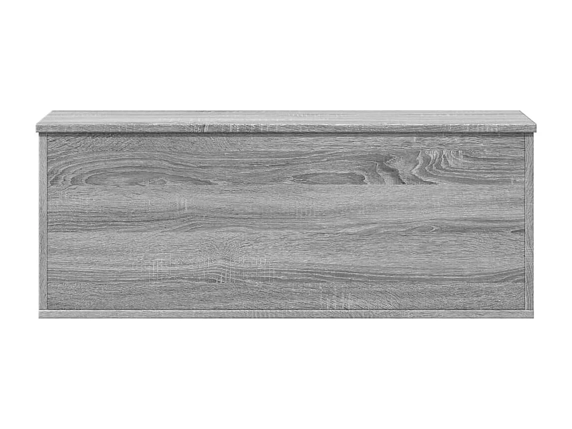 Sonoma graue Aufbewahrungsbox 90x35x35 cm aus Holzwerkstoff