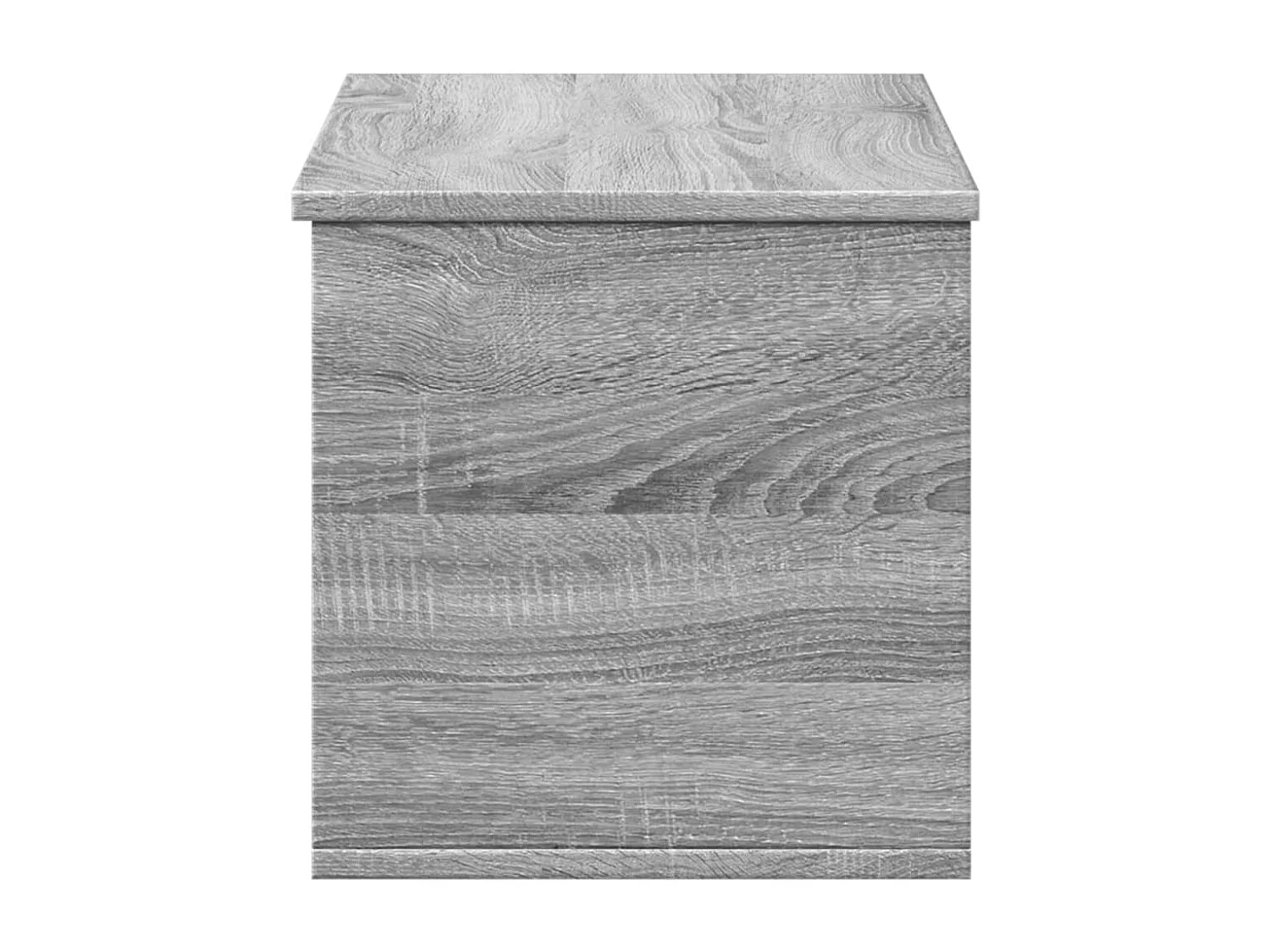 Sonoma graue Aufbewahrungsbox 90x35x35 cm aus Holzwerkstoff