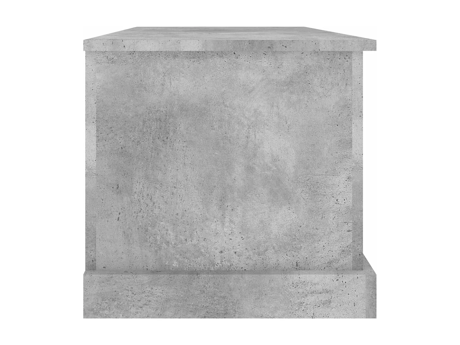 Baule portaoggetti grigio cemento 70x40x38 cm in derivati del legno