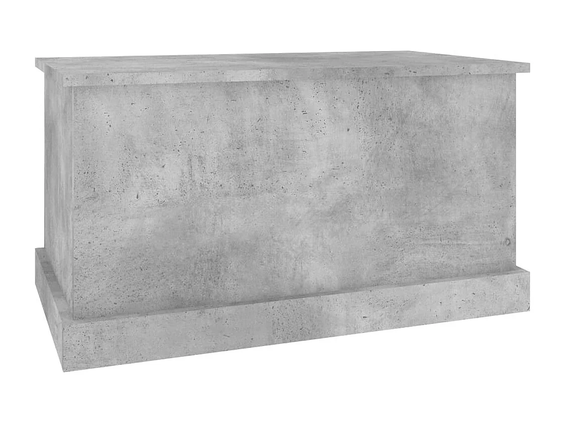 Boîte de rangement gris béton 70x40x38 cm bois d'ingénierie