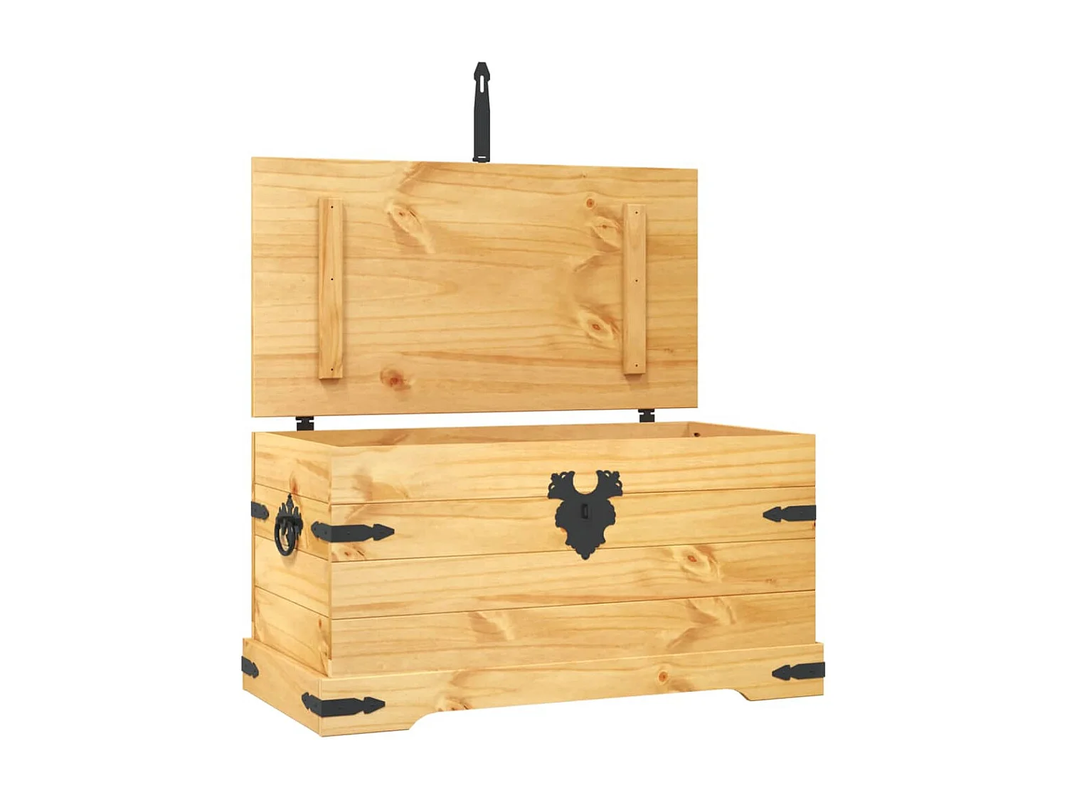 Cómoda de almacenaje pino mexicano gama Corona 91x49,5x47 cm