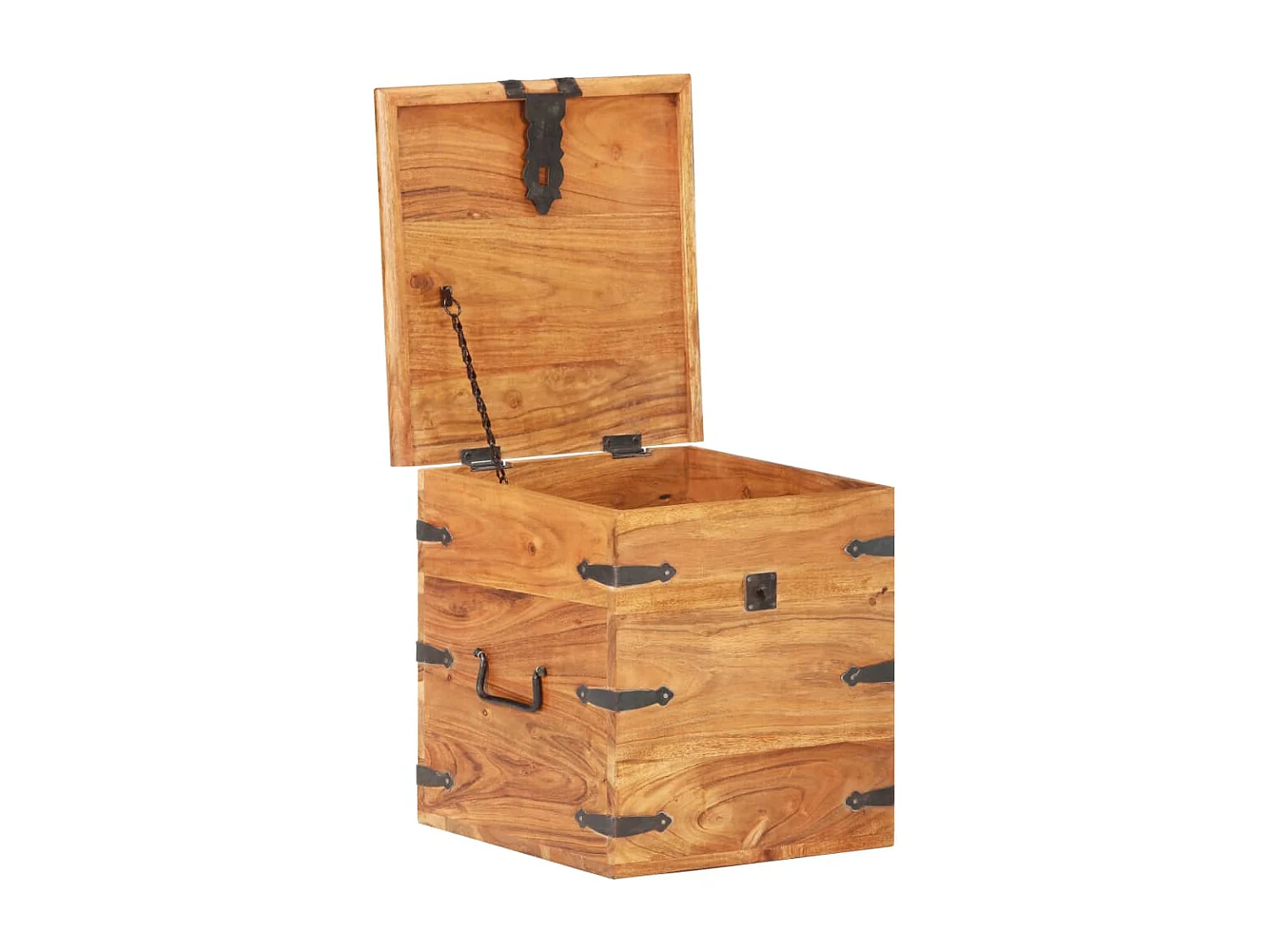 Cassapanca 40x40x40 cm Legno massello di acacia