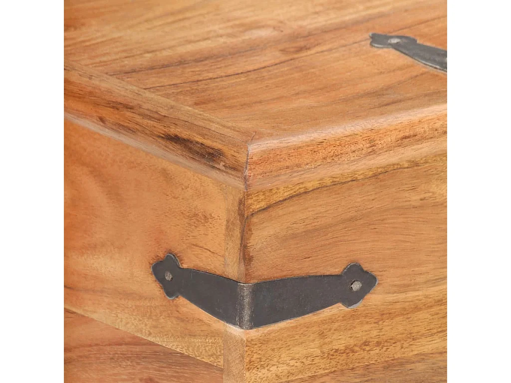 Cassapanca 40x40x40 cm Legno massello di acacia