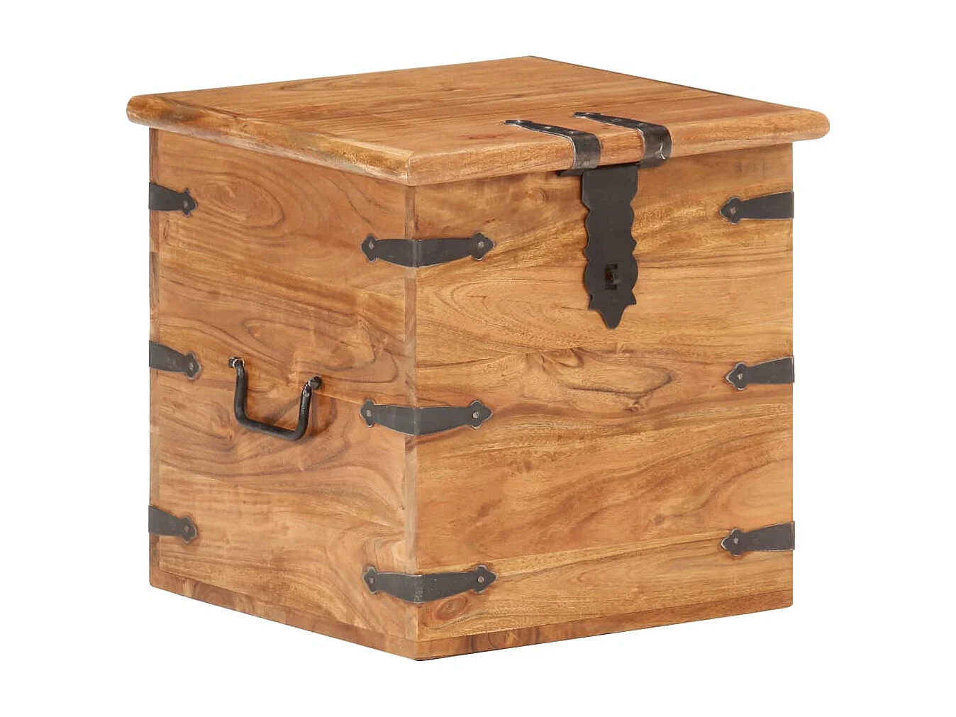 Cassapanca 40x40x40 cm Legno massello di acacia