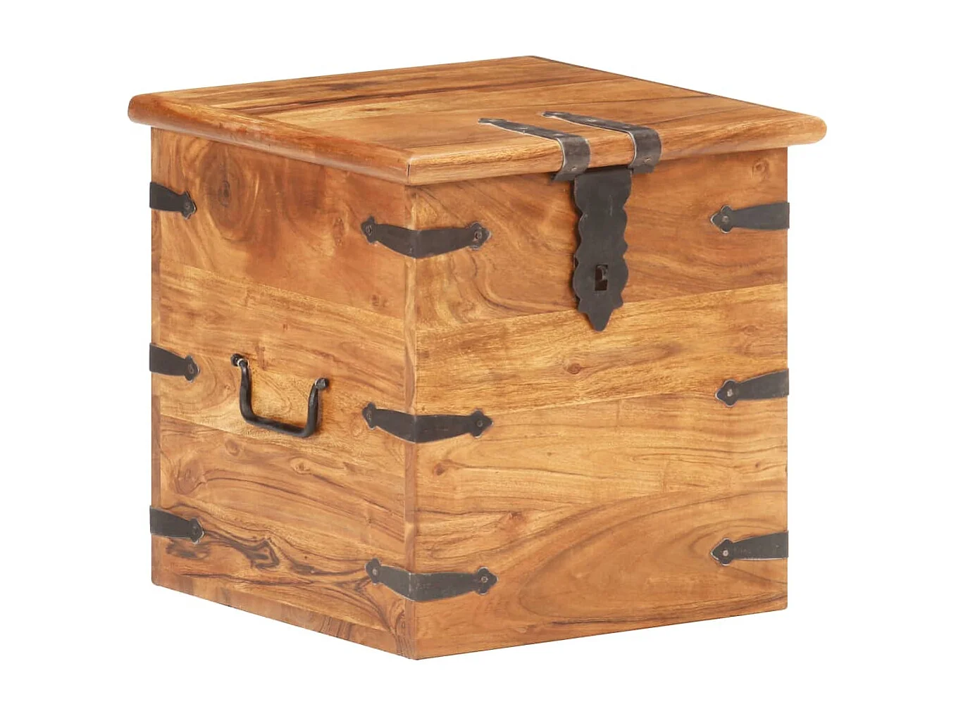 Cassapanca 40x40x40 cm Legno massello di acacia