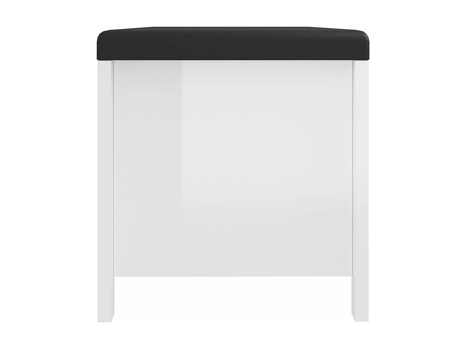 Kissen-Aufbewahrungsbox, glänzend weiß, 105 x 40 x 45 cm, Spanplatte