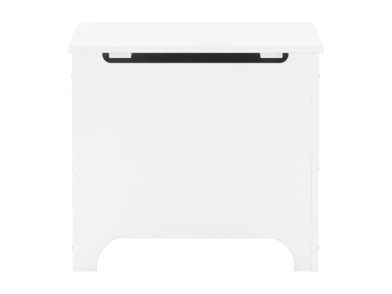 Boîte de rangement avec couvercle RANA blanc bois massif de pin