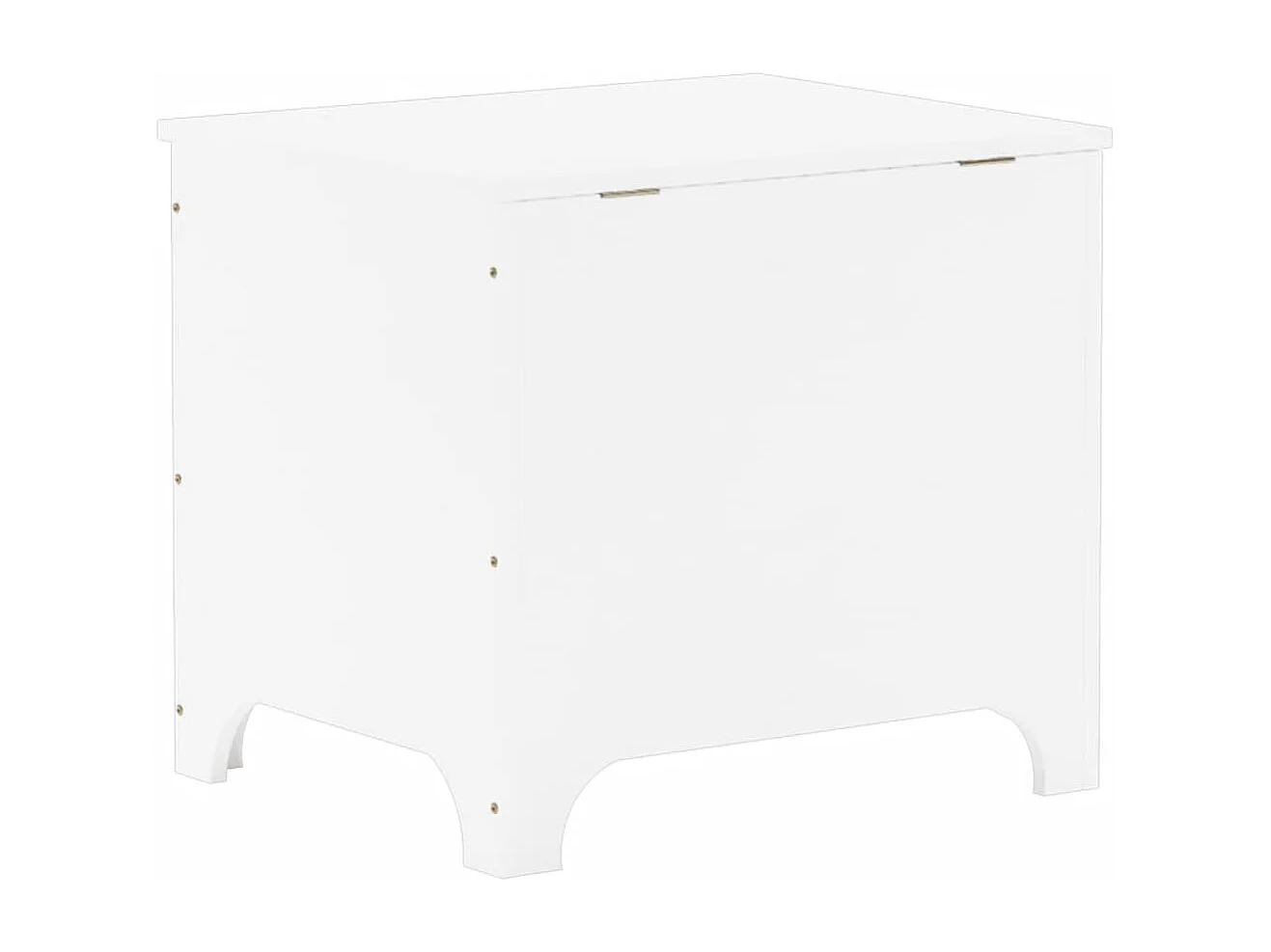 Boîte de rangement avec couvercle RANA blanc bois massif de pin