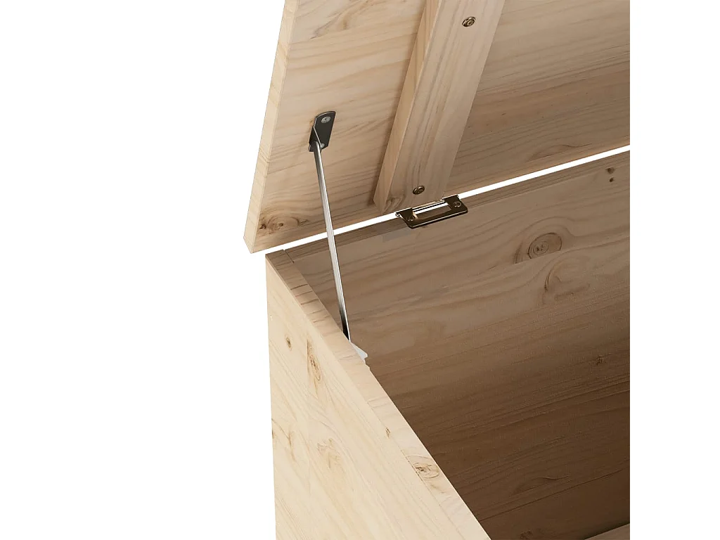 Boîte de rangement avec couvercle RANA bois massif de pin