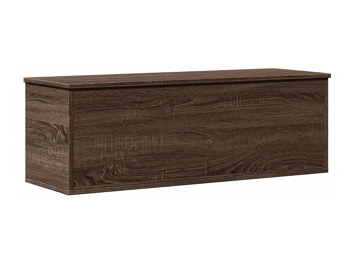 Scatola portaoggetti in rovere marrone 102x35x35 cm in derivati del legno