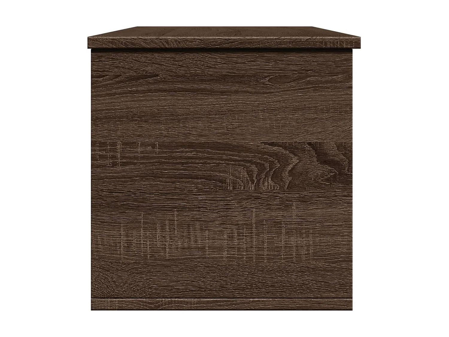 Aufbewahrungsbox aus brauner Eiche, 102 x 35 x 35 cm, Holzwerkstoff