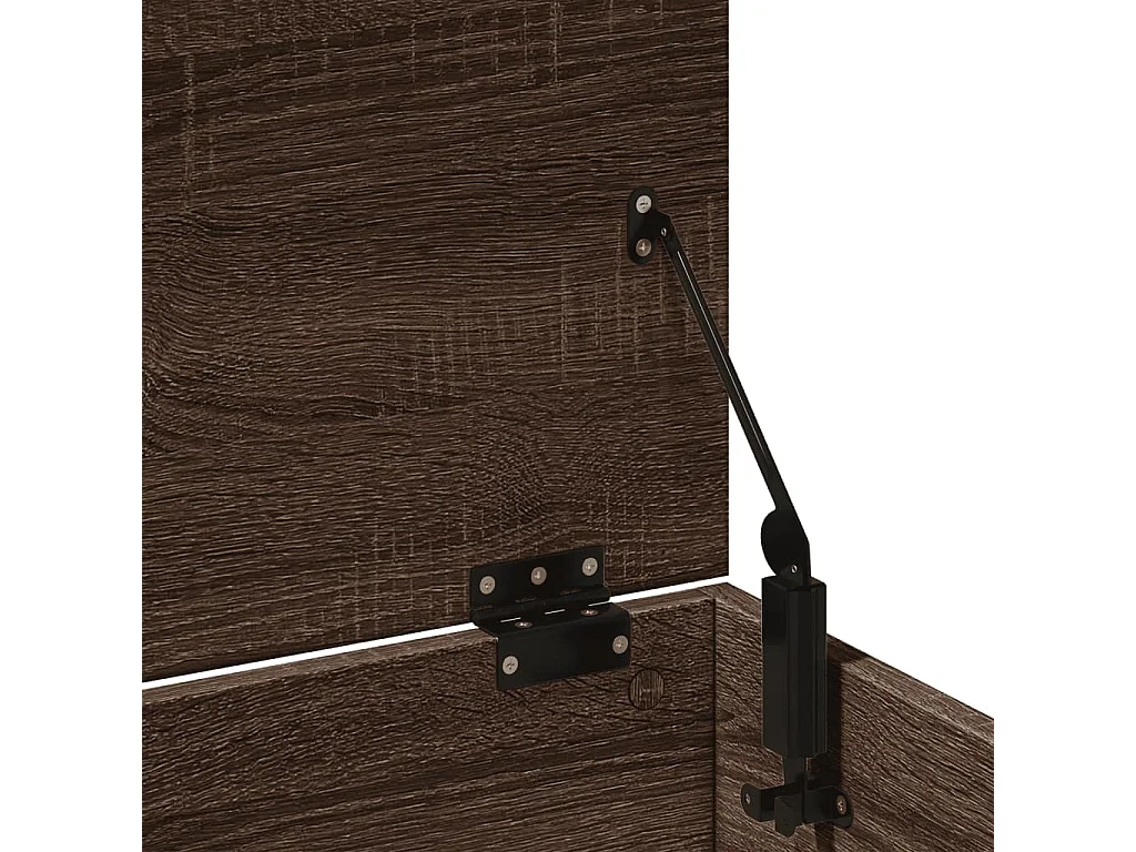 Aufbewahrungsbox aus brauner Eiche, 102 x 35 x 35 cm, Holzwerkstoff