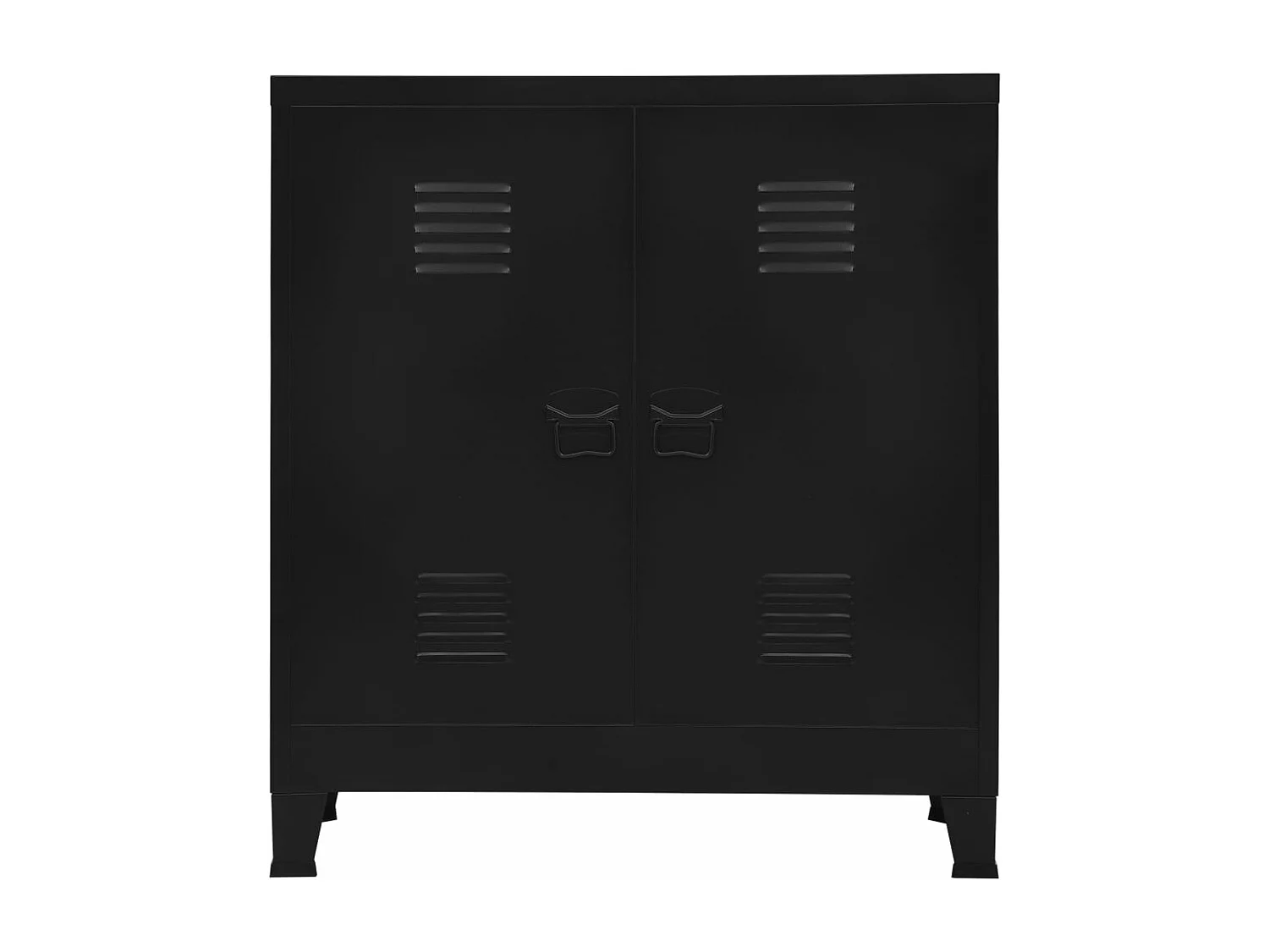 Contenitore industriale Nero 90x40x100 cm Acciaio