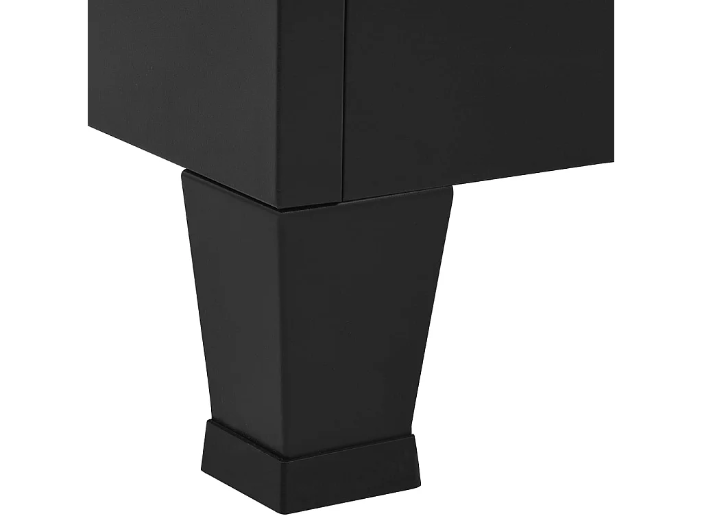 Contenitore industriale Nero 90x40x100 cm Acciaio