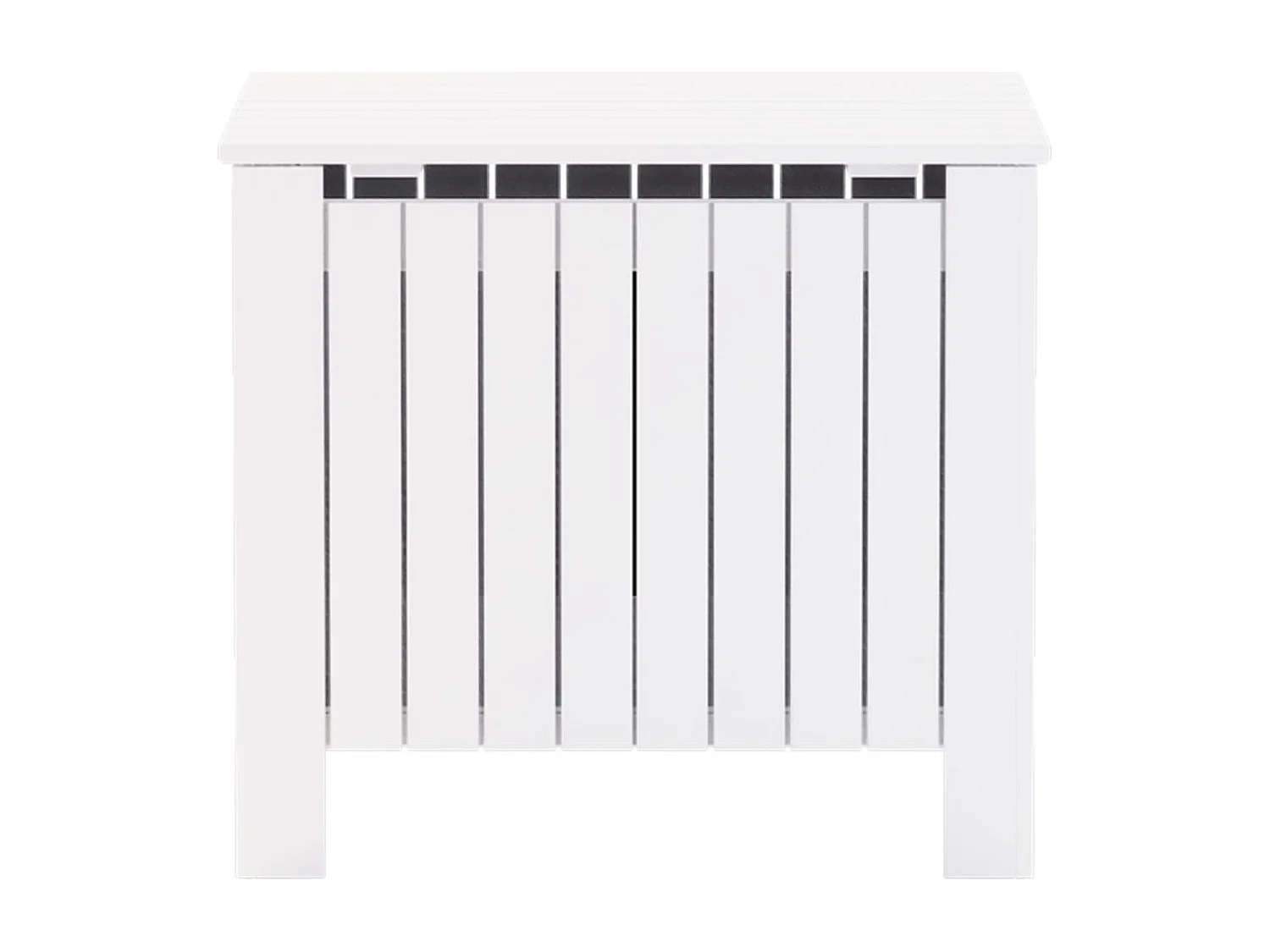 Boîte de rangement avec couvercle RANA blanc bois massif de pin