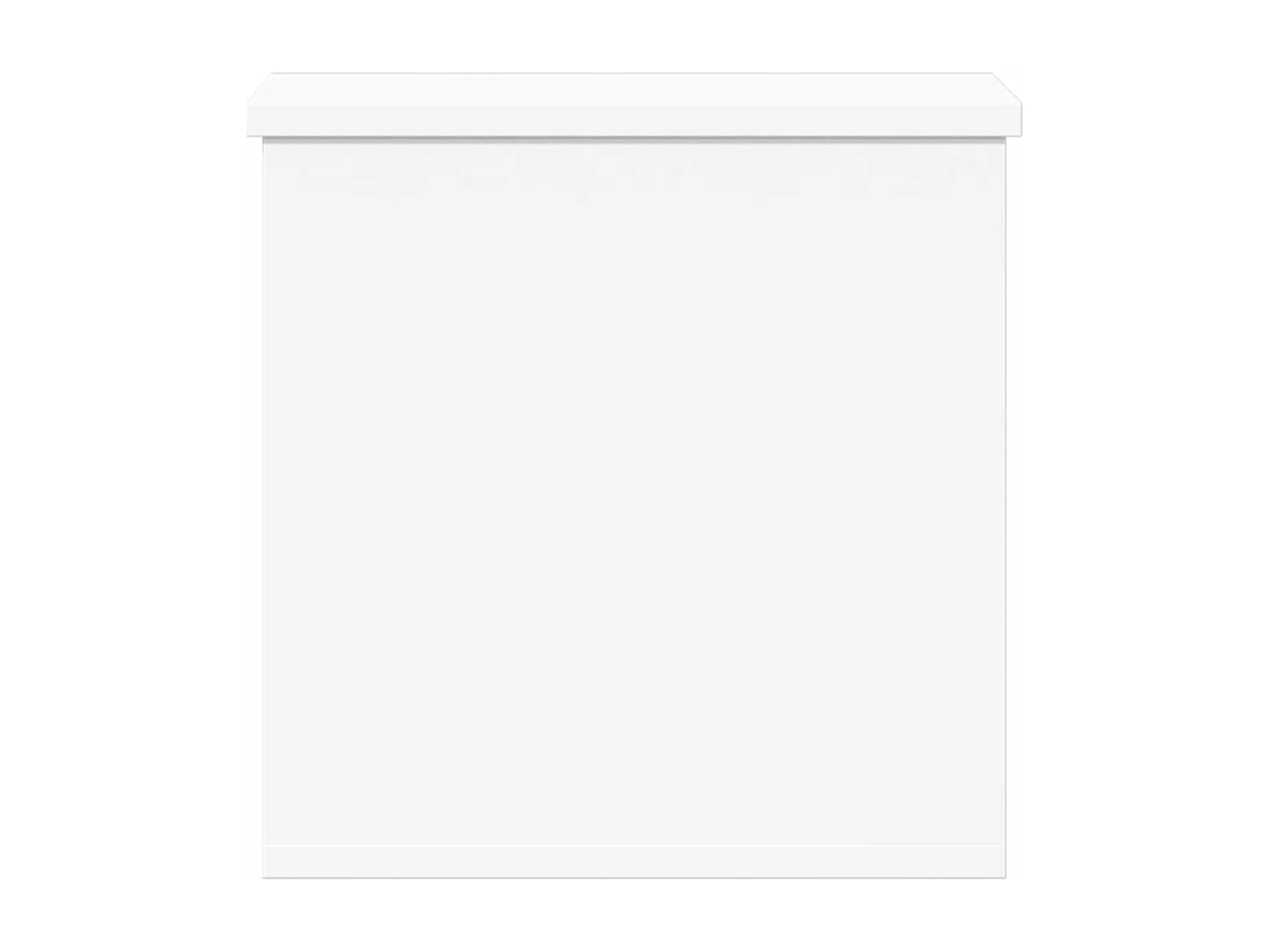 Boîte de rangement blanc 30x35x35 cm bois d'ingénierie