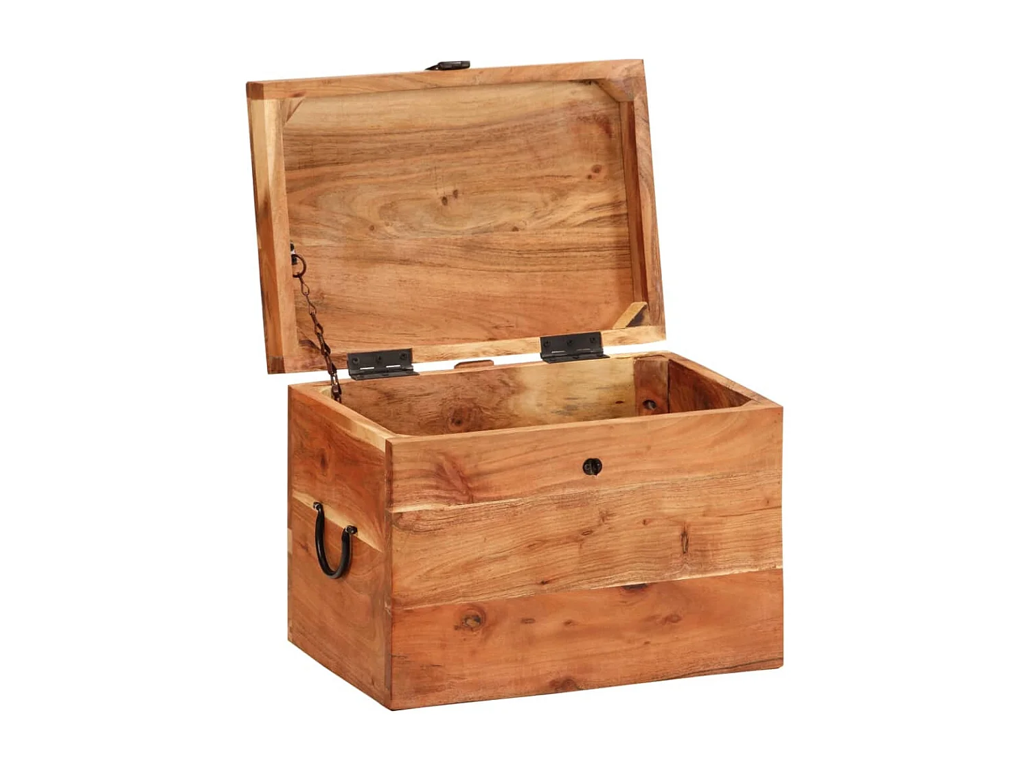 Boîte de rangement 39x28x31 cm Bois massif d'acacia