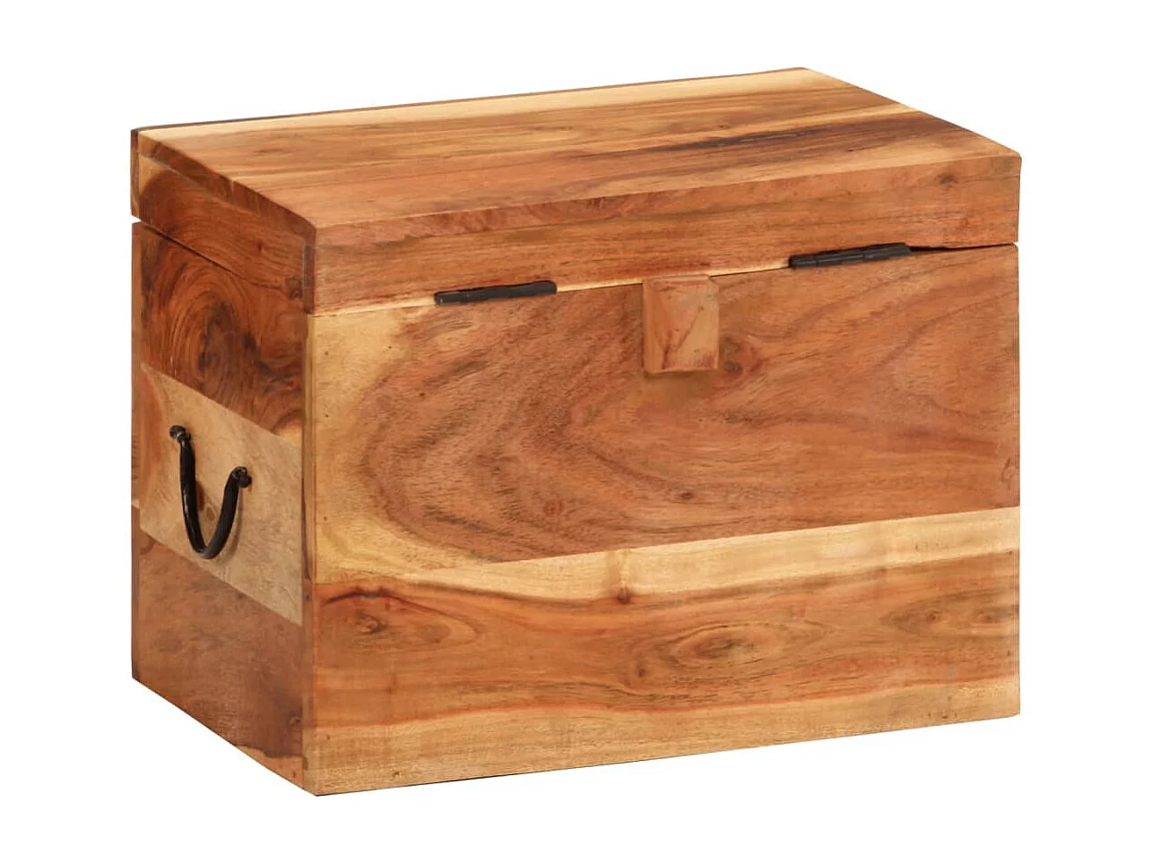 Boîte de rangement 39x28x31 cm Bois massif d'acacia