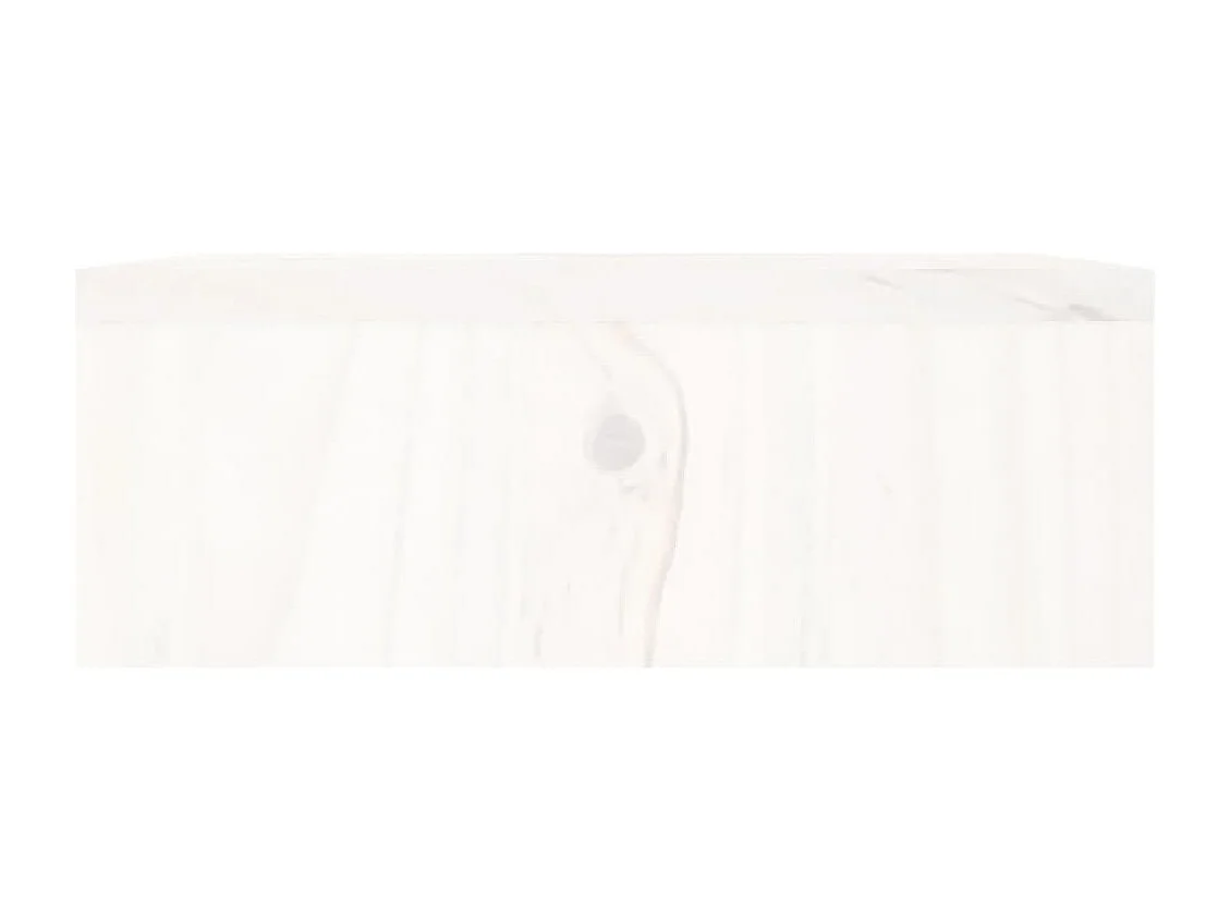 Support de moniteur Blanc 100x27x10 cm Bois de pin solide