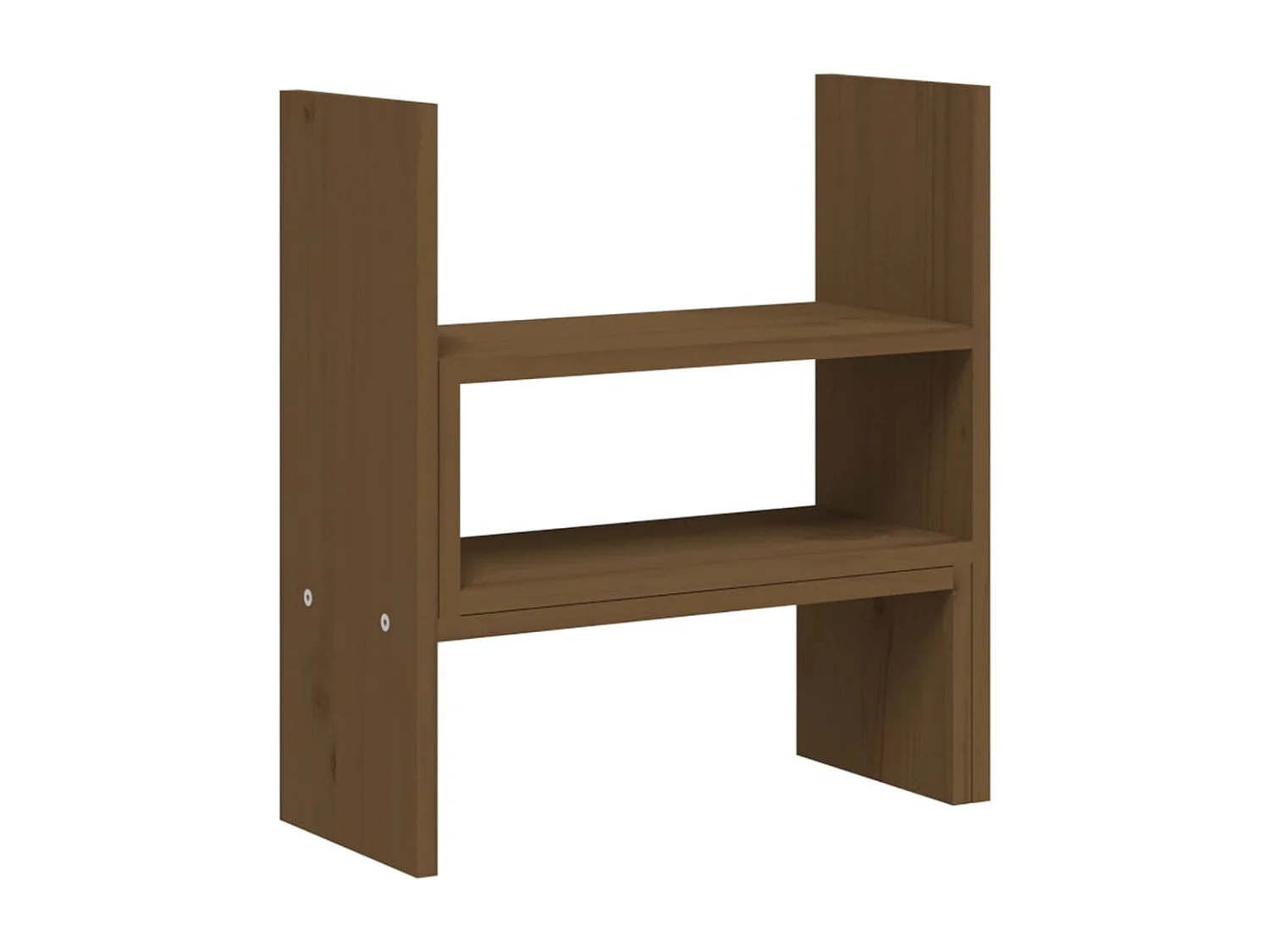 Supporto per monitor Marrone miele (39-72)x17x43 cm Legno di pino