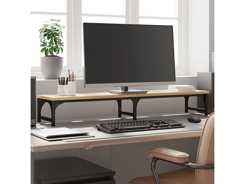 Support de moniteur chêne sonoma 105x23x15,5 cm bois ingénierie