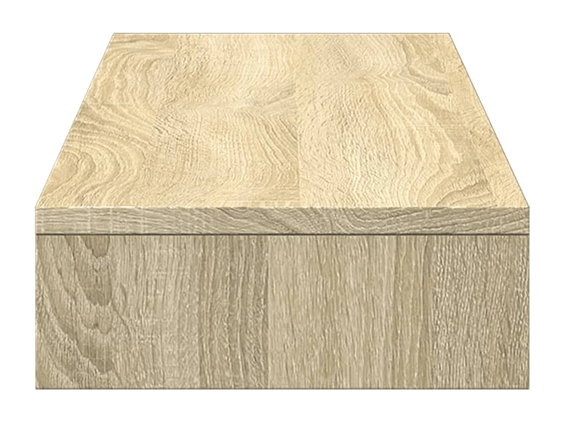 Soporte para monitor roble Sonoma 100x27x10 cm madera contrachapada