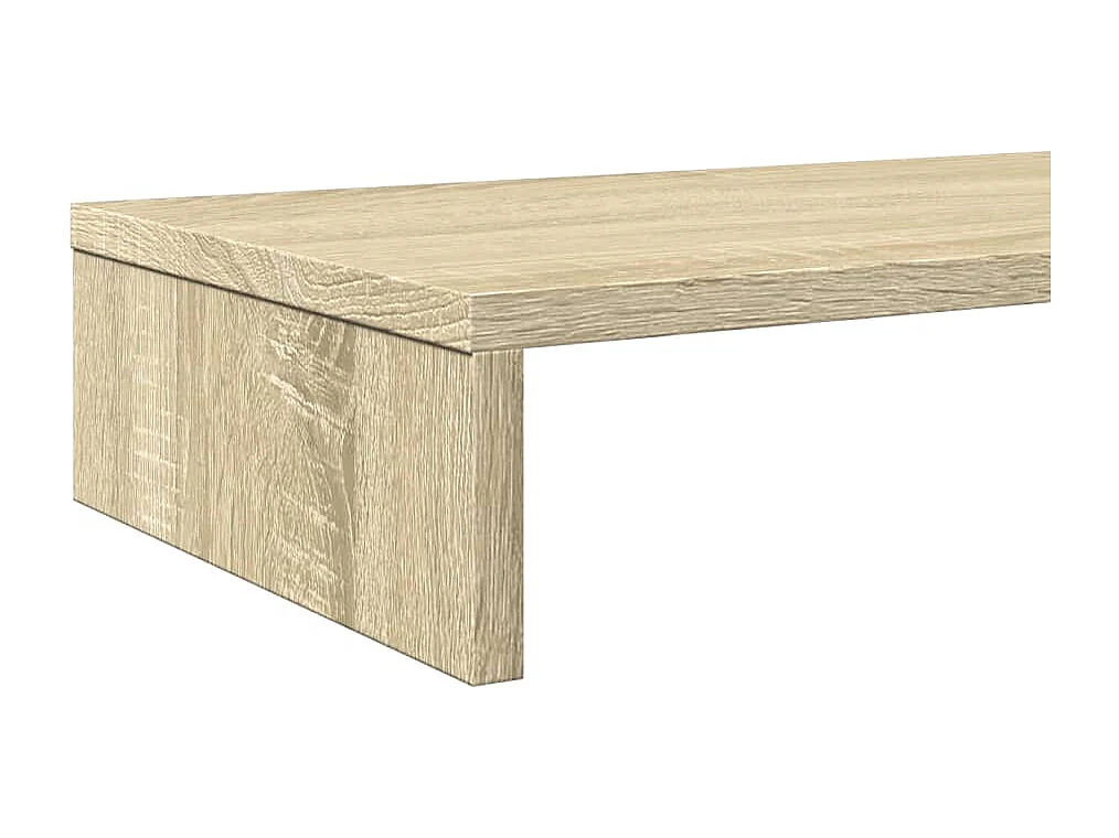 Soporte para monitor roble Sonoma 100x27x10 cm madera contrachapada