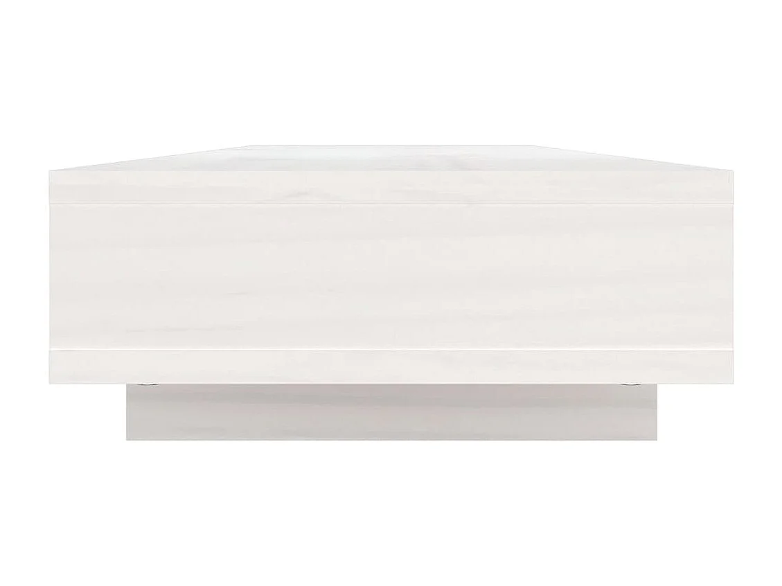 Suporte para monitor Branco 100x27x14 cm Madeira maciça de pinho