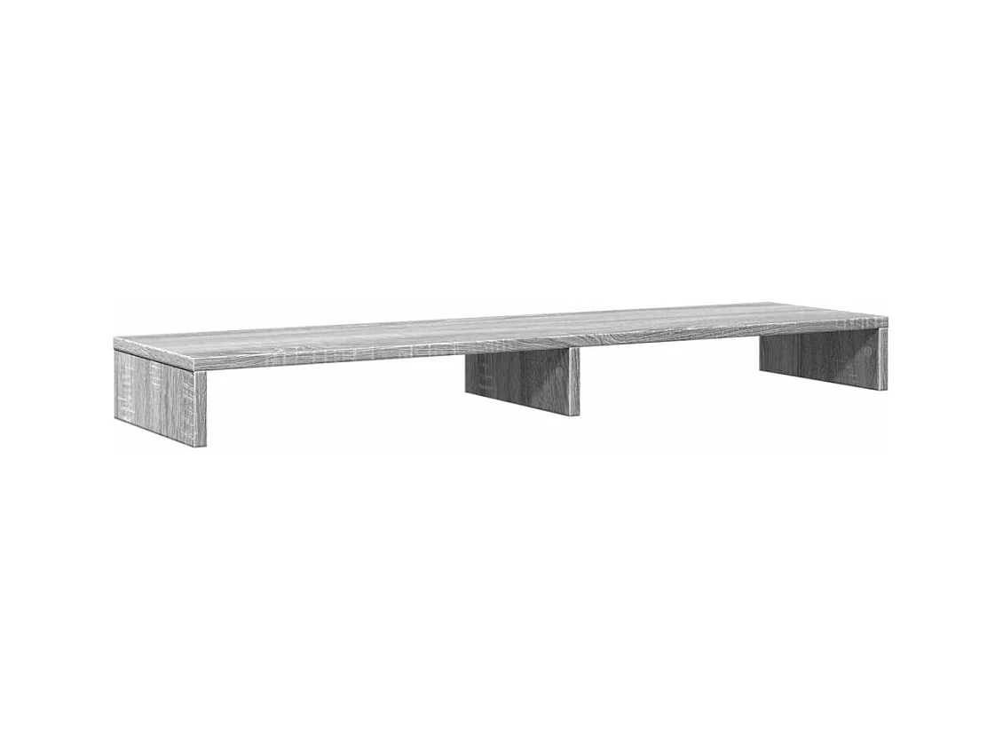 Support de moniteur sonoma gris 100x27x10 cm bois d'ingénierie