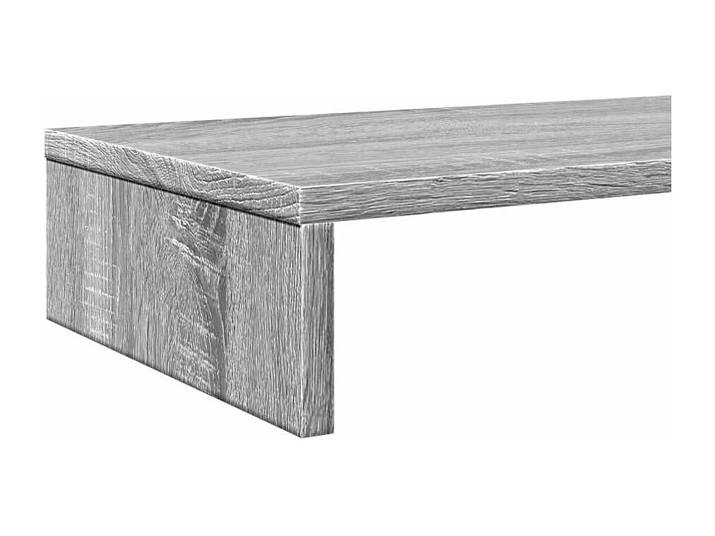 Support de moniteur sonoma gris 100x27x10 cm bois d'ingénierie
