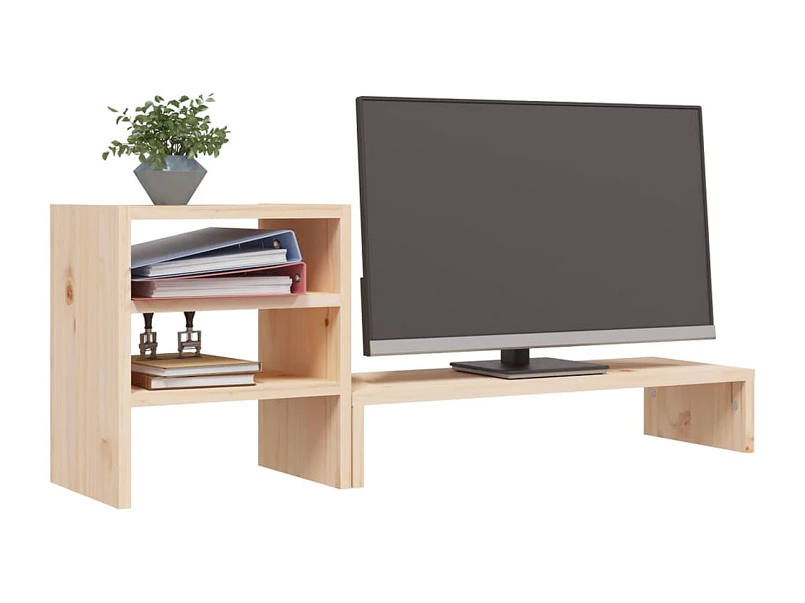 Support pour moniteur 81x20x30 cm Bois de pin solide