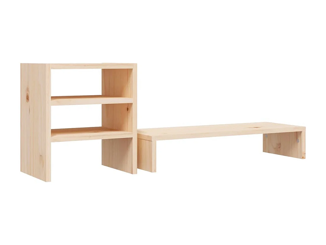 Support pour moniteur 81x20x30 cm Bois de pin solide
