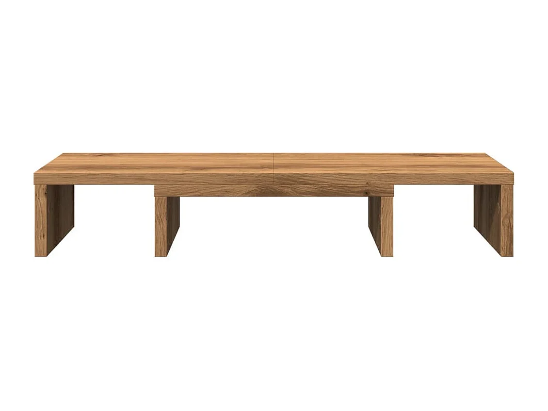 Supporto per monitor regolabile in legno ingegnerizzato di rovere artigianale