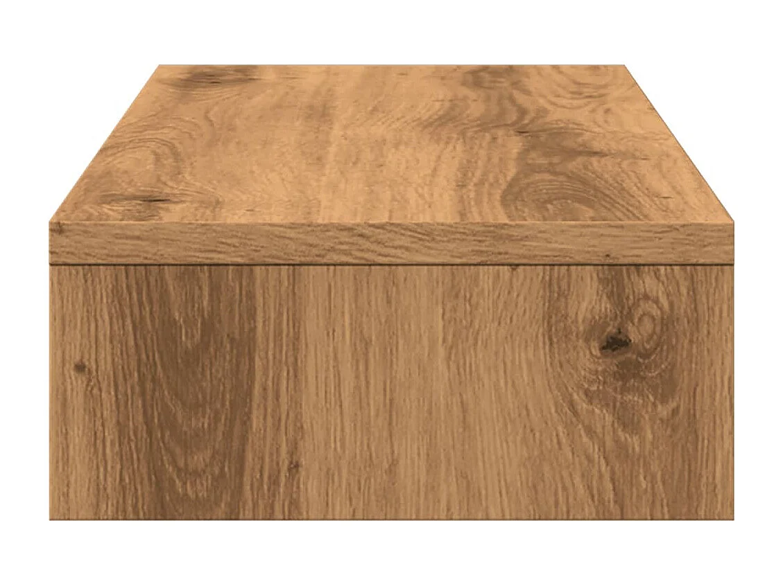 Support de moniteur réglable chêne artisanal bois d'ingénierie